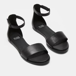 🆕 Eileen Fisher Escape Tumbled Leather Sandal, Size 8.5
